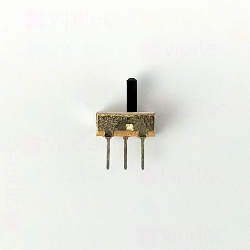 Schiebeschalter, SPDT, 2 Positionen, THT, 8,5 x 3,7 x 3,5 mm, 5 mm Hebel, 30 V, 50 mA, -25..85 °C