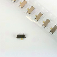 Schiebeschalter, horizontal, SPDT, 2 Positionen, SMD, 6,8 x 2,8 x 2 mm, 1,5 mm Hebel, 12 V, 50 mA, -20..70 °C