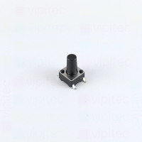 Mikrotaster, SPST-NO, 2 Positionen, SMD, 6 x 6 x 9,5 mm, 12 V, 50 mA, -25..70 °C, TACT Schalter