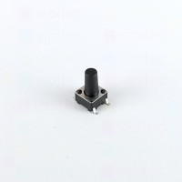 Mikrotaster, SPST-NO, 2 Positionen, SMD, 6 x 6 x 10 mm, 12 V, 50 mA, -25..70 °C, TACT Schalter