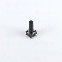 Mikrotaster, SPST-NO, 2 Positionen, SMD, 6 x 6 x 12 mm, 12 V, 50 mA, -25..70 °C, TACT Schalter