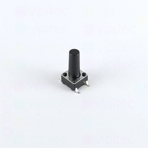 Mikrotaster, SPST-NO, 2 Positionen, SMD, 6 x 6 x 12 mm, 12 V, 50 mA, -25..70 °C, TACT Schalter