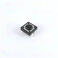Mikrotaster, SPST-NO, 2 Positionen, THT, 12 x 12 x 4,3 mm, 12 V, 50 mA, -20..70 °C, TACT Schalter