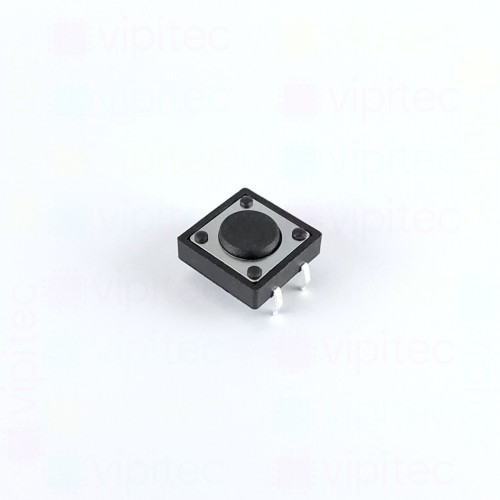 Mikrotaster, SPST-NO, 2 Positionen, THT, 12 x 12 x 4,3 mm, 12 V, 50 mA, -20..70 °C, TACT Schalter