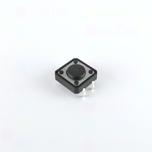 Mikrotaster, SPST-NO, 2 Positionen, THT, 12 x 12 x 4,5 mm, 12 V, 50 mA, -20..70 °C, TACT Schalter