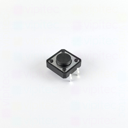 Mikrotaster, SPST-NO, 2 Positionen, THT, 12 x 12 x 5 mm, 12 V, 50 mA, -20..70 °C, TACT Schalter