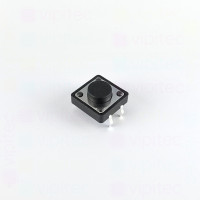 Mikrotaster, SPST-NO, 2 Positionen, THT, 12 x 12 x 5,5 mm, 12 V, 50 mA, -20..70 °C, TACT Schalter