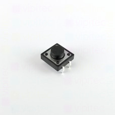 Mikrotaster, SPST-NO, 2 Positionen, THT, 12 x 12 x 6 mm, 12 V, 50 mA, -20..70 °C, TACT Schalter