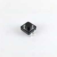 Mikrotaster, SPST-NO, 2 Positionen, THT, 12 x 12 x 6,5 mm, 12 V, 50 mA, -20..70 °C, TACT Schalter