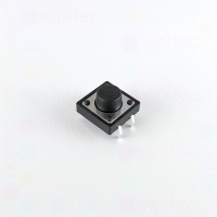 Mikrotaster, SPST-NO, 2 Positionen, THT, 12 x 12 x 7 mm, 12 V, 50 mA, -20..70 °C, TACT Schalter