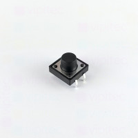 Mikrotaster, SPST-NO, 2 Positionen, THT, 12 x 12 x 8 mm, 12 V, 50 mA, -20..70 °C, TACT Schalter