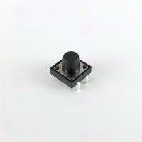 Mikrotaster, SPST-NO, 2 Positionen, THT, 12 x 12 x 9 mm, 12 V, 50 mA, -20..70 °C, TACT Schalter