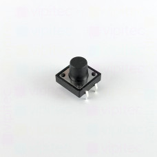 Mikrotaster, SPST-NO, 2 Positionen, THT, 12 x 12 x 9 mm, 12 V, 50 mA, -20..70 °C, TACT Schalter