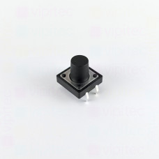 Mikrotaster, SPST-NO, 2 Positionen, THT, 12 x 12 x 10 mm, 12 V, 50 mA, -20..70 °C, TACT Schalter
