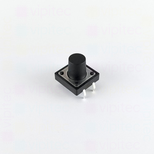 Mikrotaster, SPST-NO, 2 Positionen, THT, 12 x 12 x 10 mm, 12 V, 50 mA, -20..70 °C, TACT Schalter