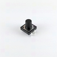 Mikrotaster, SPST-NO, 2 Positionen, THT, 12 x 12 x 10,5 mm, 12 V, 50 mA, -20..70 °C, TACT Schalter