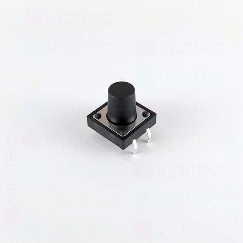 Mikrotaster, SPST-NO, 2 Positionen, THT, 12 x 12 x 10,5 mm, 12 V, 50 mA, -20..70 °C, TACT Schalter