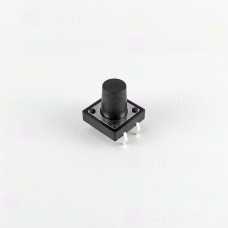 Mikrotaster, SPST-NO, 2 Positionen, THT, 12 x 12 x 11 mm, 12 V, 50 mA, -20..70 °C, TACT Schalter
