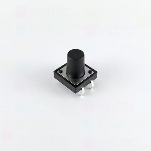 Mikrotaster, SPST-NO, 2 Positionen, THT, 12 x 12 x 11,5 mm, 12 V, 50 mA, -20..70 °C, TACT Schalter