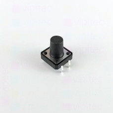 Mikrotaster, SPST-NO, 2 Positionen, THT, 12 x 12 x 12 mm, 12 V, 50 mA, -20..70 °C, TACT Schalter