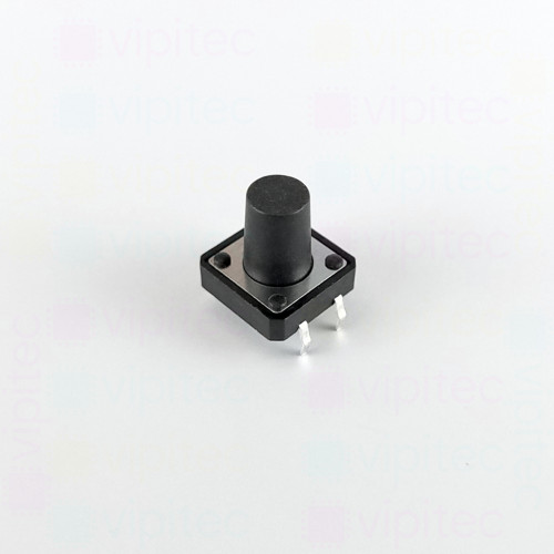 Mikrotaster, SPST-NO, 2 Positionen, THT, 12 x 12 x 12 mm, 12 V, 50 mA, -20..70 °C, TACT Schalter