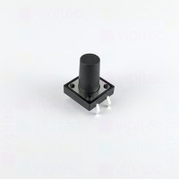 Mikrotaster, SPST-NO, 2 Positionen, THT, 12 x 12 x 14 mm, 12 V, 50 mA, -20..70 °C, TACT Schalter