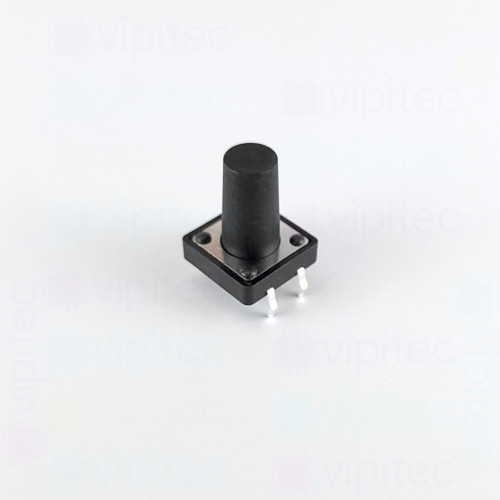 Mikrotaster, SPST-NO, 2 Positionen, THT, 12 x 12 x 15 mm, 12 V, 50 mA, -20..70 °C, TACT Schalter