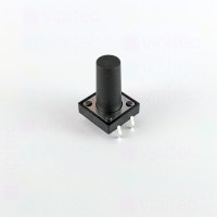 Mikrotaster, SPST-NO, 2 Positionen, THT, 12 x 12 x 17 mm, 12 V, 50 mA, -20..70 °C, TACT Schalter