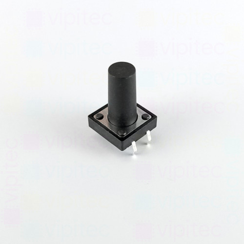 Mikrotaster, SPST-NO, 2 Positionen, THT, 12 x 12 x 17 mm, 12 V, 50 mA, -20..70 °C, TACT Schalter
