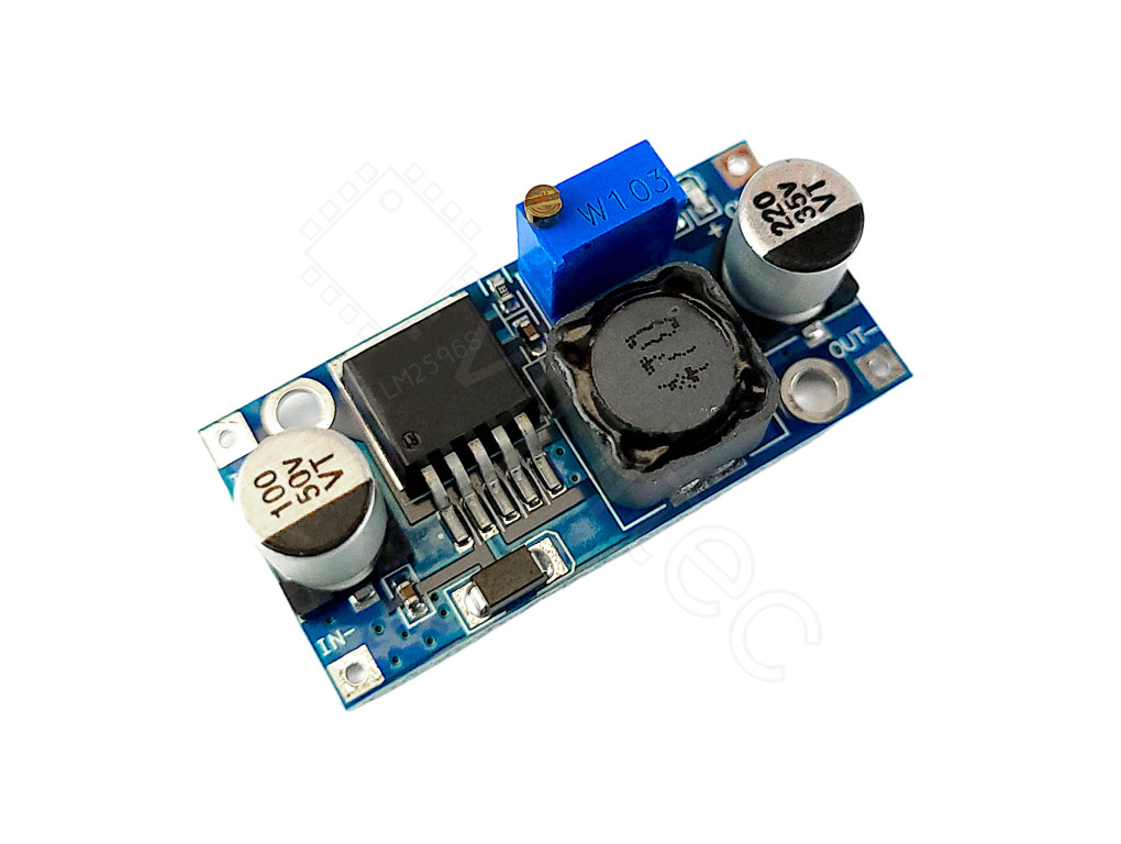 LM2596 DC-DC Abwärtswandler-Modul – 4,0–40 V Auf 1,25–37 V Einstellbar, 2 A, Mit LED-Voltmeter & Kalibrierung, 4 Stück Im Set