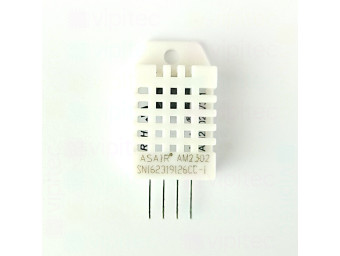ASAIR® DHT22 (AM2302) Sensor für Temperatur und Luftfeuchte, 3,3..5,5 V, 0..99,9 ± 2 % rH, -40..80 ± 1 °C, mit Anleitung