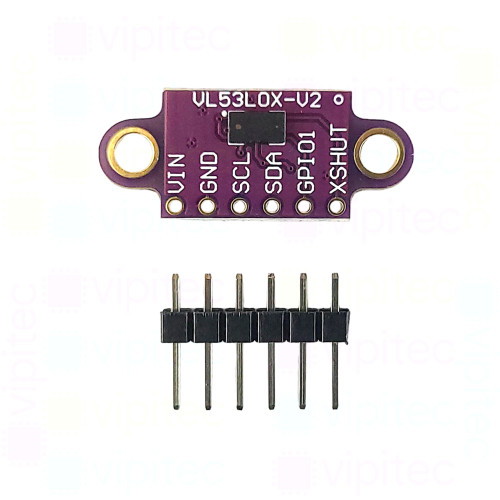 VL53L0X Time-of-Flight Distanzsensor, 940 nm Infrarot-Laser, I2C, 3,3..5 V, 5..100 cm, ±3..12 % VL53L0X Time-of-Flight Distanzsensor, 940 nm Infrarot-Laser, I2C, 3,3..5 V, 5..100 cm, ±3..12 %