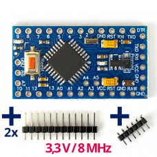 Pro Mini Entwicklungsboard, 3,3 V, 8 MHz, ATmega328P
