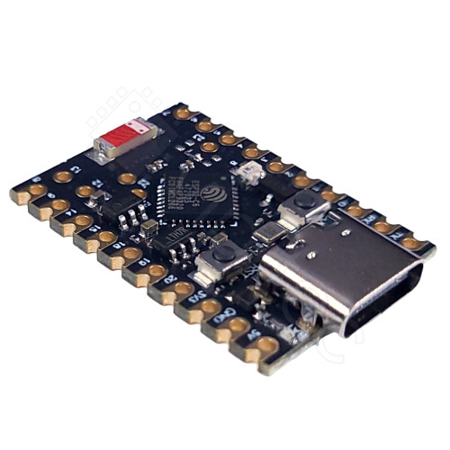 ESP32-C6 SuperMini, USB-C Entwicklungsboard, 32-Bit RISC-V Single-Core + 1 LP RISC-V Co-Prozesser, 160 MHz, 4 MB Flash, 512 KB SRAM, 320 KB ROM, 3,3 V, WiFi 6, Bluetooth 5.3 LE