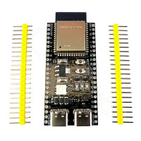 YD-ESP32-S3 Dual USB-C Entwicklungsboard, 32-Bit Dual Core + 2 Co-Prozessoren, 240 MHz, 16 MB Flash, 8 MB PSRAM, 512 KB SRAM, 384 KB ROM, 3,3 V, WiFi, Bluetooth 5.0 LE