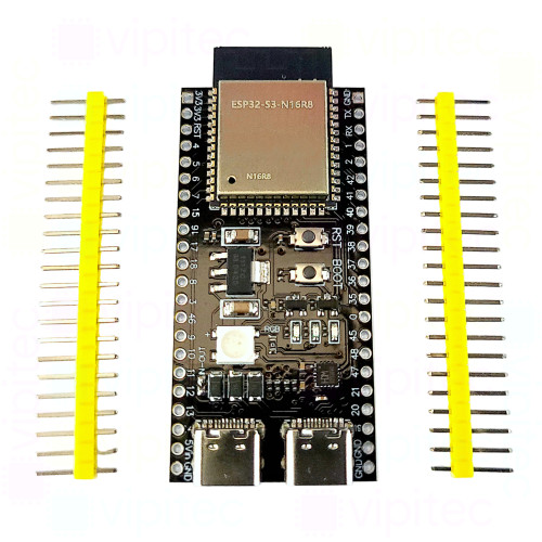 YD-ESP32-S3 Dual USB-C Entwicklungsboard, ESP32-S3-N16R8, 240 MHz, 16 MB Flash, 8 MB PSRAM, 512 KB SRAM, 384 KB ROM, 3,3 V, WiFi, Bluetooth