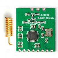 CC1101 868 MHz Funk-Transceiver-Modul, 1,8..3,6 V, 863..870 MHz, 350 m, 500 kBit/s, -40..85 °C, SPI