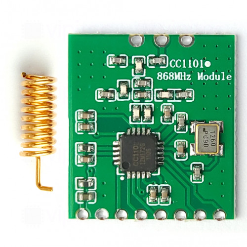 CC1101 868 MHz Funk-Transceiver-Modul, 1,8..3,6 V, 863..870 MHz, 350 m, 500 kBit/s, -40..85 °C, SPI
