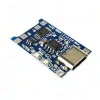 TP4056 Laderegler für einen Li-Ion-/LiPo-Akku, mit Überladeschutz und Tiefentladeschutz, USB-C, 5 V, 1 A TP4056 Laderegler für einen Li-Ion-/LiPo-Akku, mit Überladeschutz und Tiefentladeschutz, USB-C, 5 V, 1 A