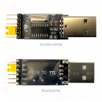 USB-zu-TTL Programmieradapter, USB, 3,3/5 V, CH340G