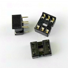 IC-Sockel, DIP6, 7,62 mm, -20..105 °C