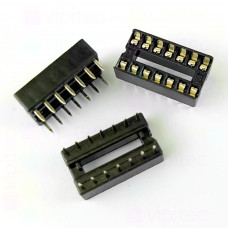 IC-Sockel, DIP14, 7,62 mm, -20..105 °C