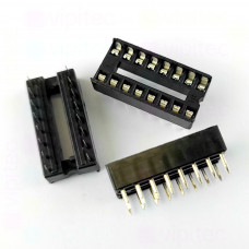 IC-Sockel, DIP16, 7,62 mm, -20..105 °C