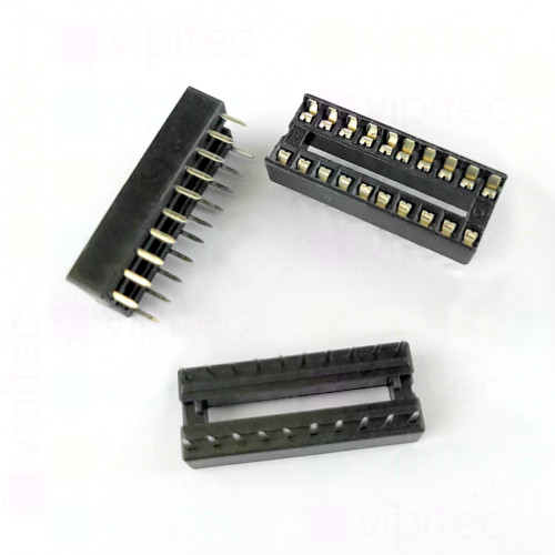 IC-Sockel, DIP20, 7,62 mm, -20..105 °C