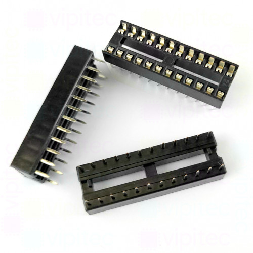 IC-Sockel, DIP24, 7,62 mm, -20..105 °C