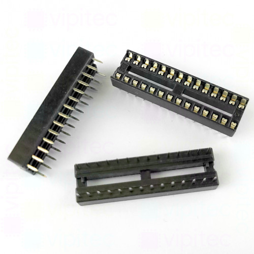 IC-Sockel, DIP28, 7,62 mm, -20..105 °C