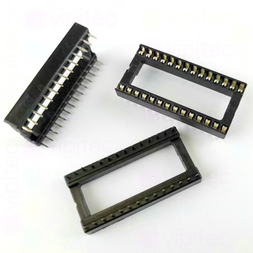 IC-Sockel, DIP28-W, 15,24 mm, -20..105 °C
