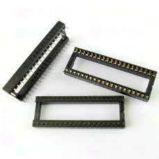 IC-Sockel, DIP40-W, 15,24 mm, -20..105 °C