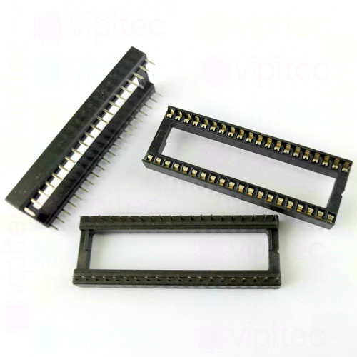 IC-Sockel, DIP40-W, 15,24 mm, -20..105 °C