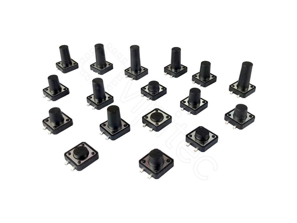 QWORK® 250 Stück Mikroschalter 10 Werte, Taktile Druckschalter, Micro QWORK® 250 Stück Mikroschalter 10 Werte, Taktile Druckschalter, Micro